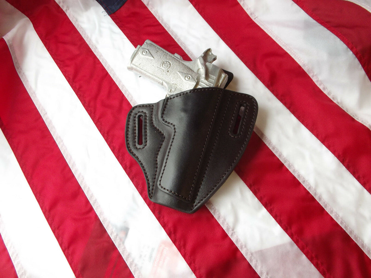 J&J 2Slot Pancake OWB Holster J&J Leather Store